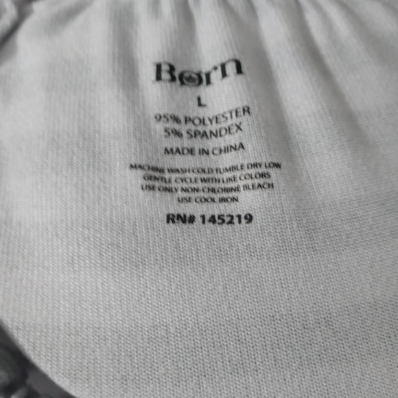 Born Hacci Super Soft Knit 4 Way Stretch Striped Shorts LG - Picture 8 of 8